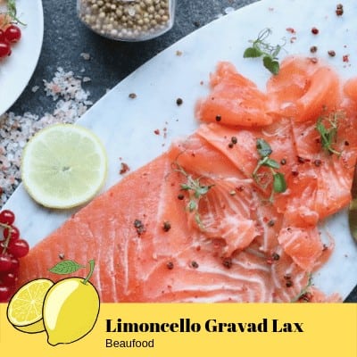 Limoncello gravad lax